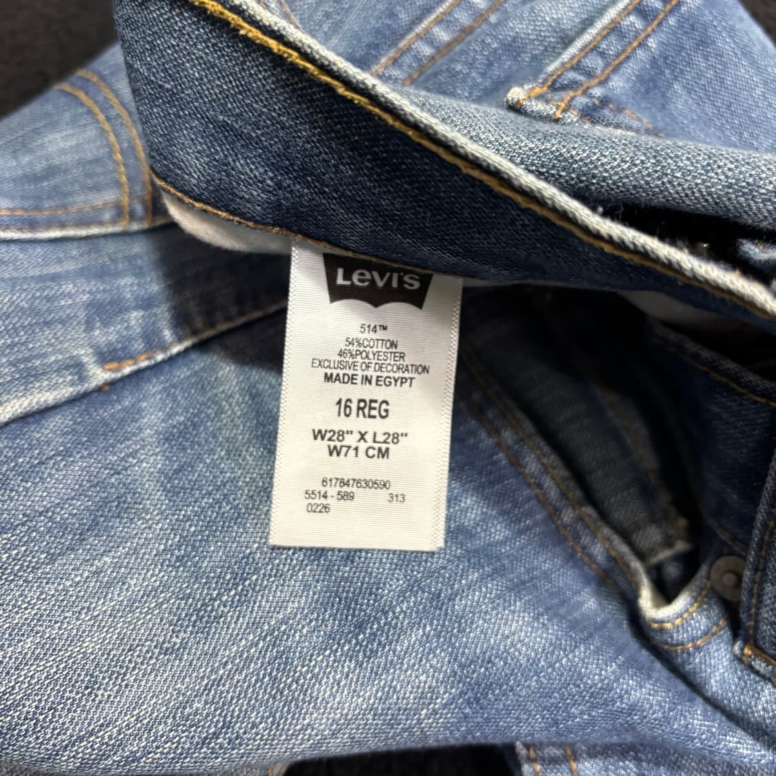 28 리바이스514 스트레이트 워싱 데님팬츠 상품이미지5