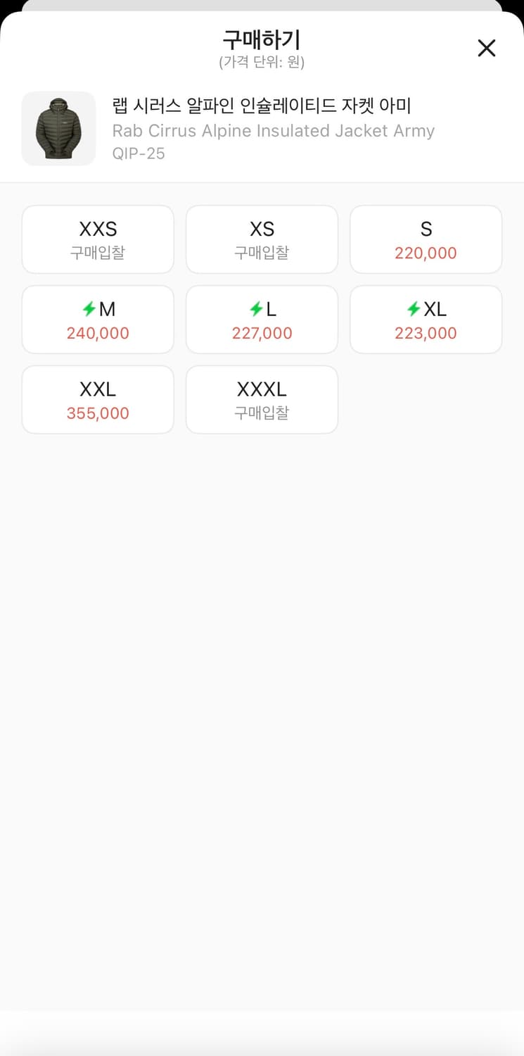 새상품)랩 시러스 알파인 인슐레이티드 아미[L] 상품이미지2