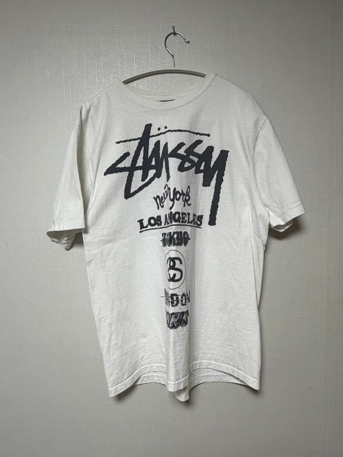 스투시 투어 티셔츠 화이트 Stussy Tour T-Shirt White 상품이미지4
