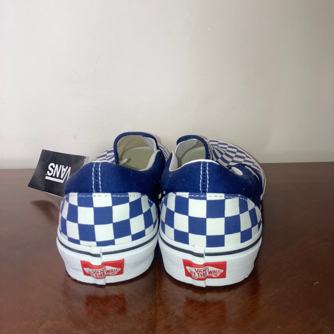 반스 블루 체커보드 슬립온 (새상품) 상품이미지2