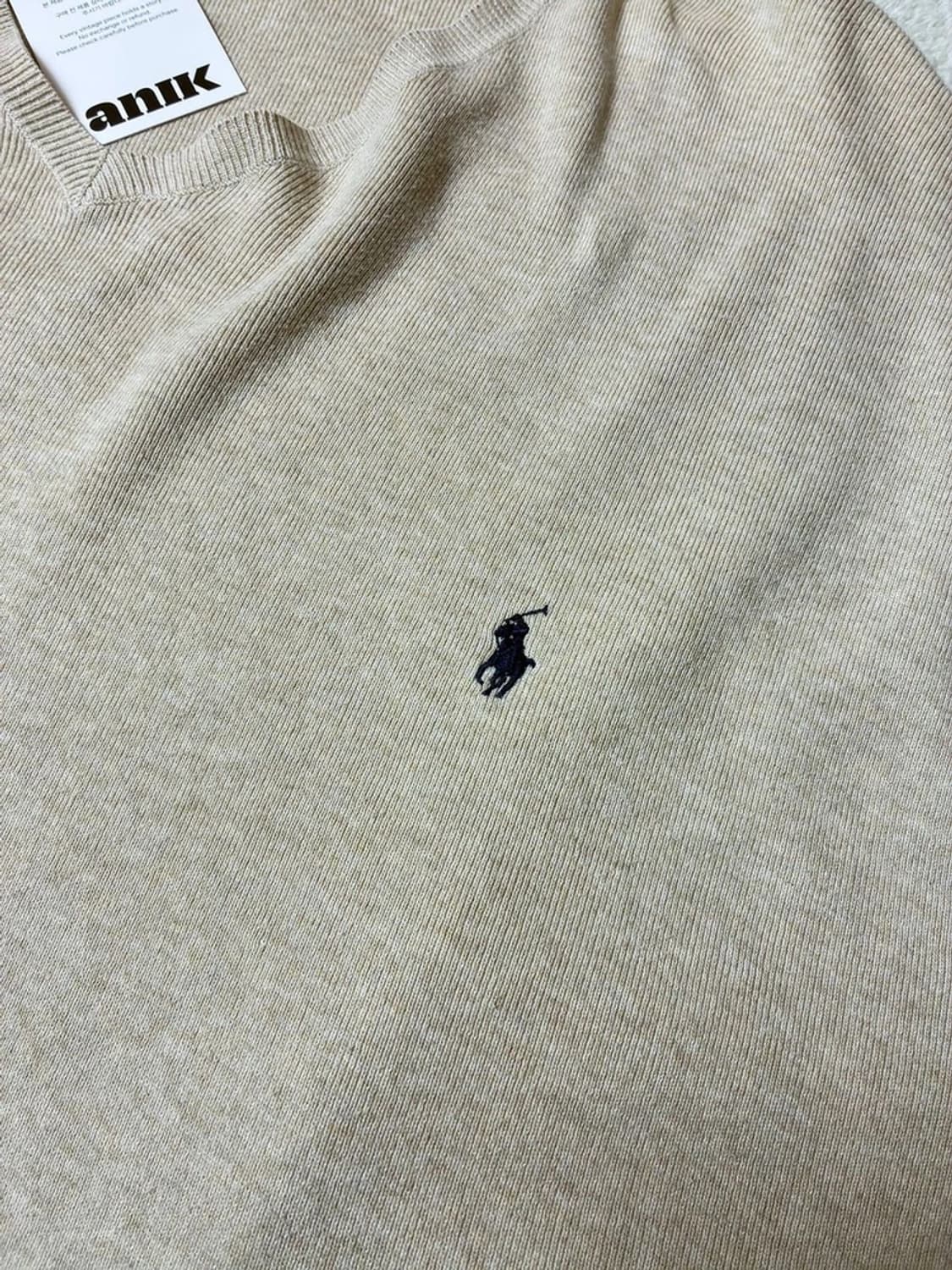 폴로 랄프로렌 90's 빅사이즈 니트 조끼 PN6342 상품이미지3