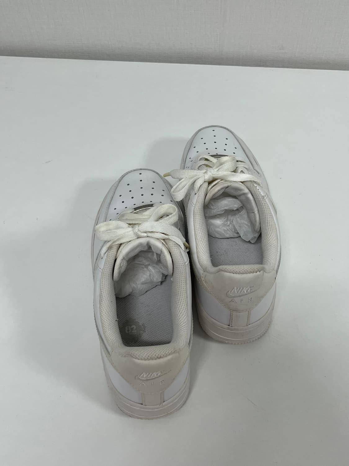 [235] 나이키 에어포스1 로우 올백 화이트 상품이미지5