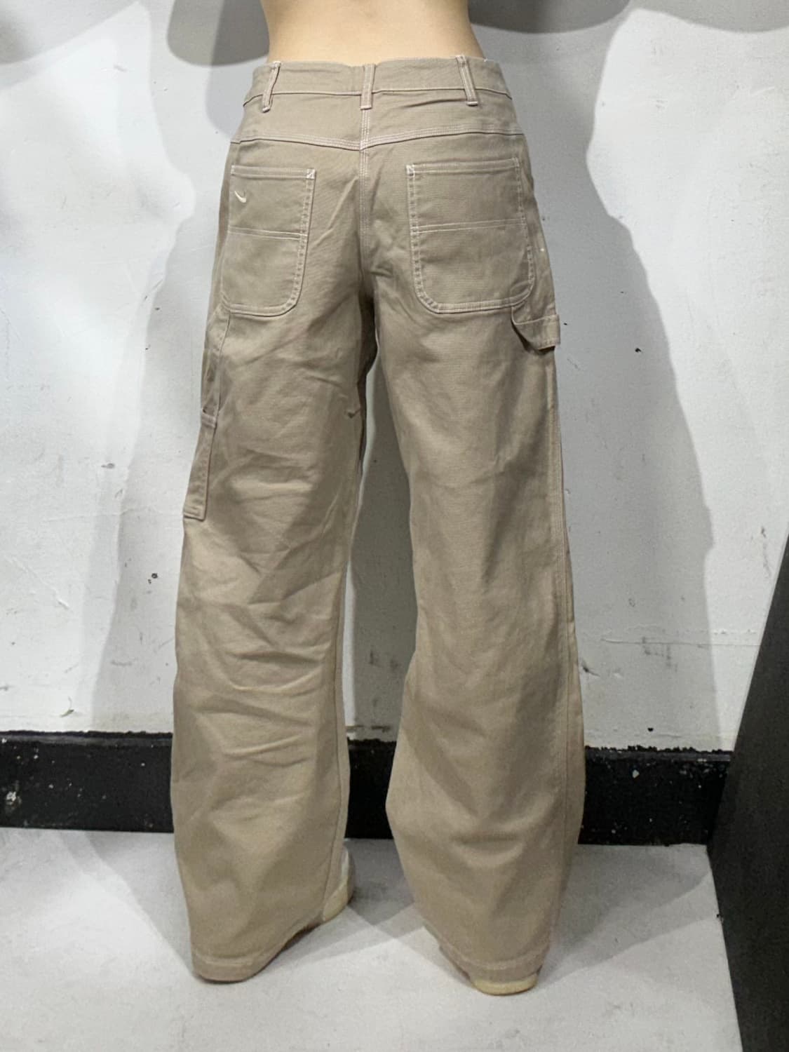 나이키 베이지 캔버스 와이드 카펜터 워크 데님 팬츠 L 상품이미지3