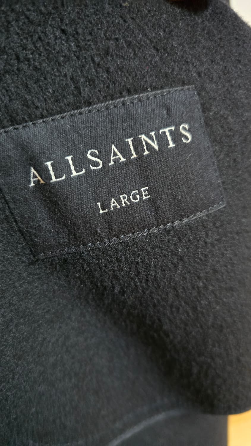 올세인츠 블랙 롱코트 L 상품이미지6