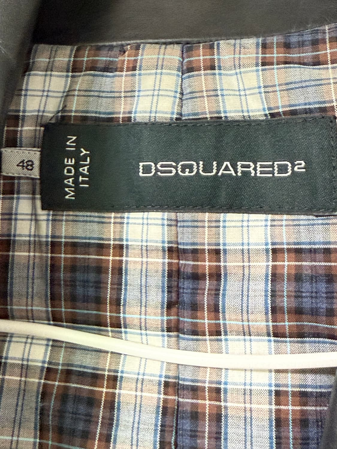 Dsquared2 카프스킨 레더 도킹 울 자켓🤟🏻 상품이미지4