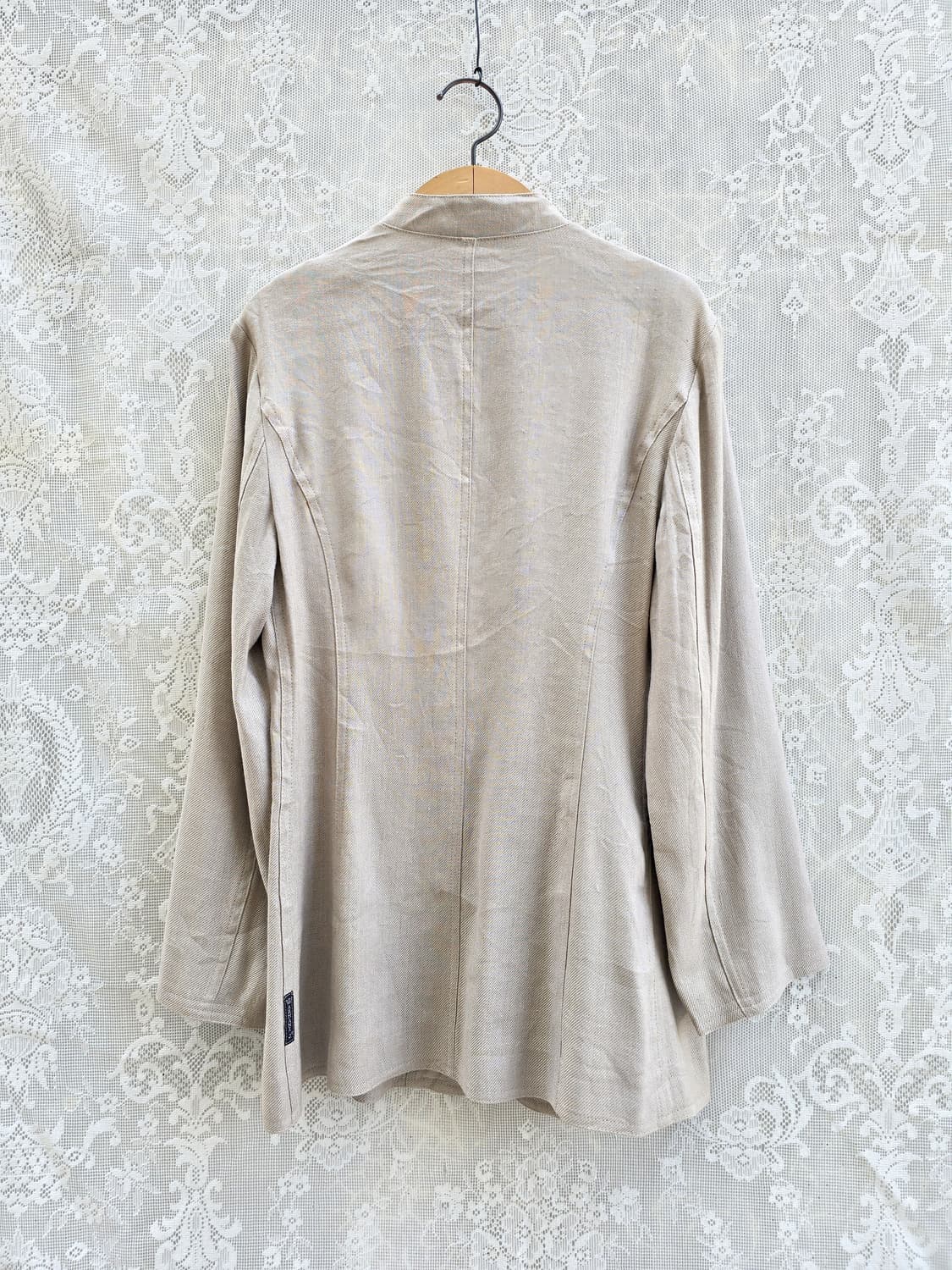 90s 아르마니 진스 리넨 자켓 (made in italy) 상품이미지5