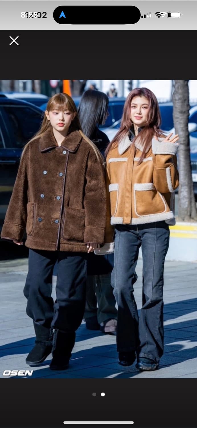 뉴진스 다니엘 톰보이 무스탕 상품이미지2