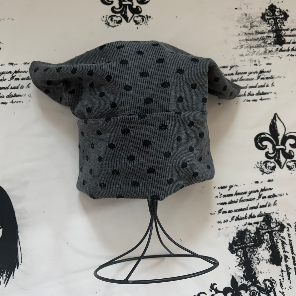 사화룸 도트 캣 비니 상품이미지4