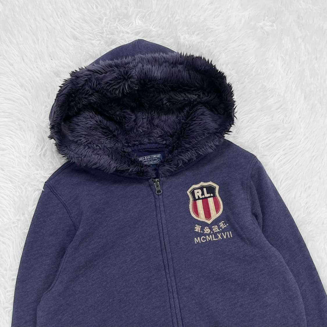 폴로 진스 컴퍼니 성조기 울프죠 후드집업 상품이미지3