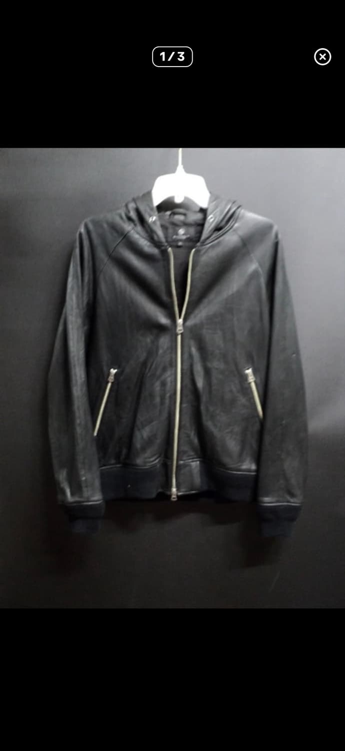 레더 후드 자켓 상품이미지1