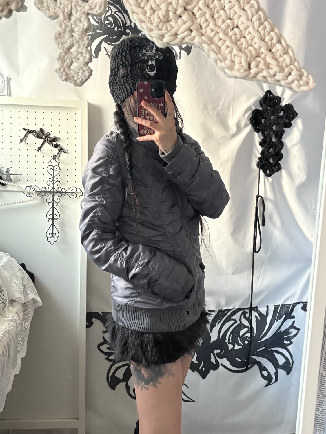 • Shirring High-Neck Light Padded Jacket 상품이미지4