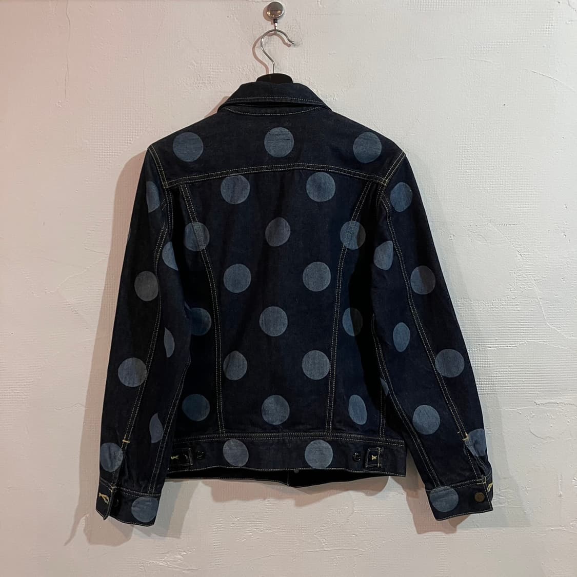 lee x heather grey 도트 데님자켓 상품이미지3