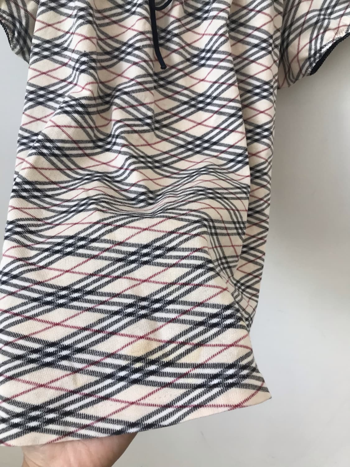 버버리 퍼프 체크 리본 반팔 티 상품이미지4