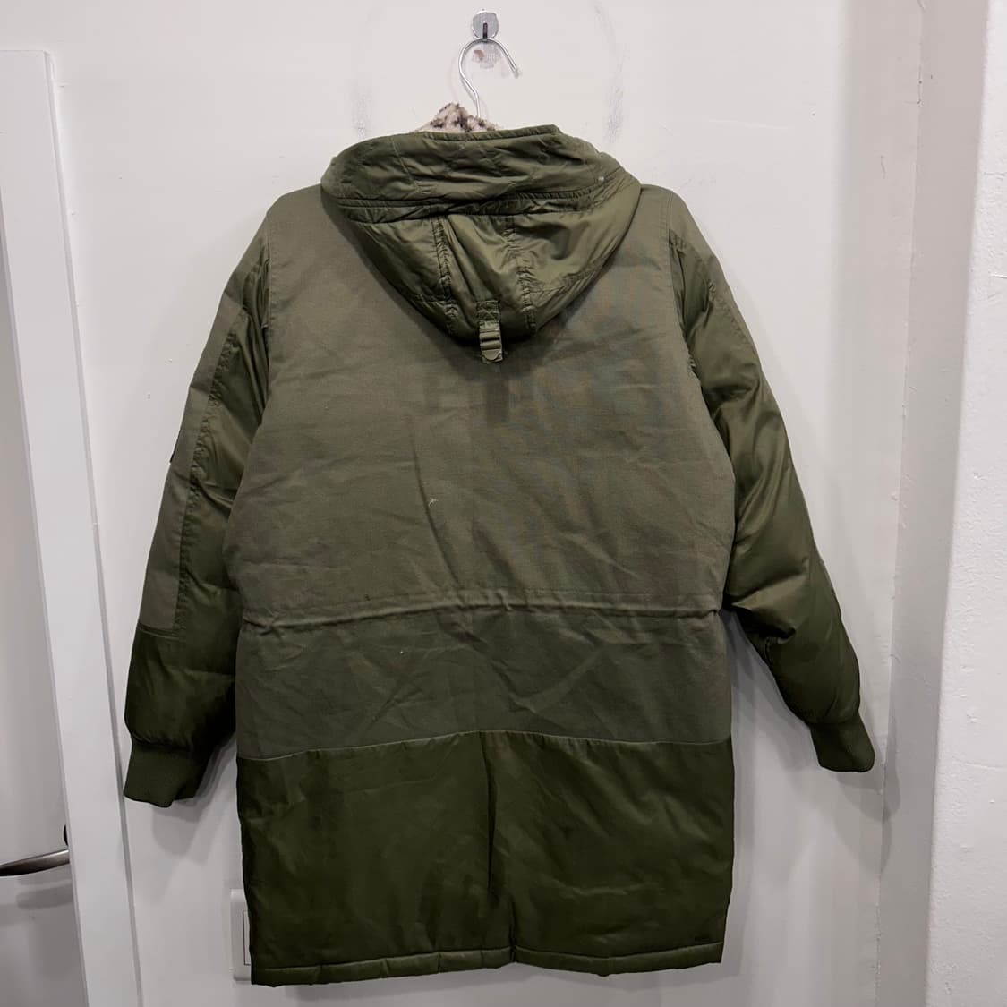 아디다스 오리지널 호피헤어 덕다운 후드 야상 롱봄버 상품이미지5