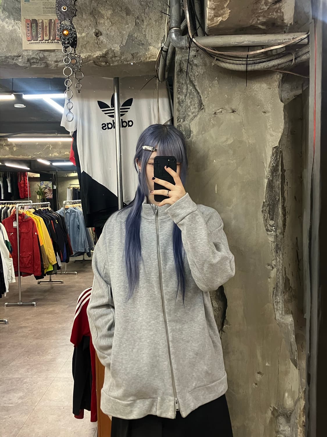 cos 투웨이 집업 스웨트셔츠 그레이  #csz2327 상품이미지2