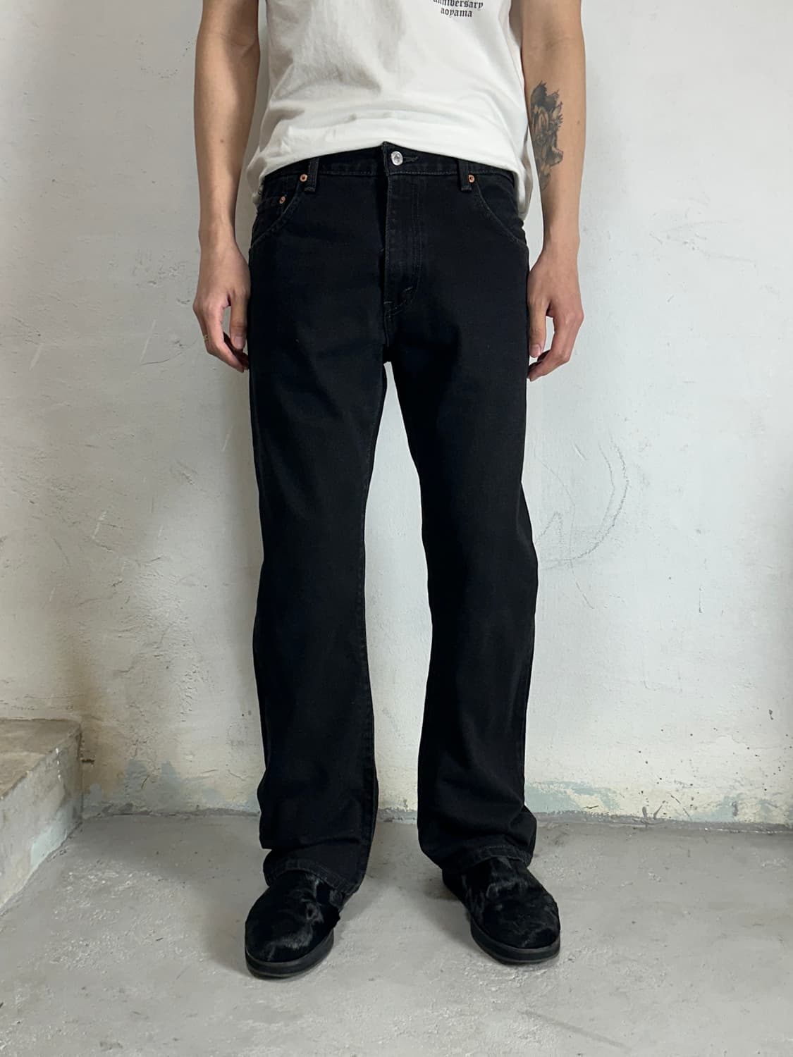 00's 빈티지 리바이스 517 블랙 부츠컷 리바이스 플레어진 상품이미지10