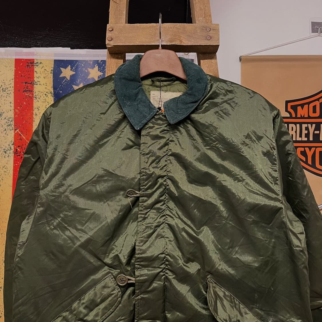 70s 알파 인더스트리 오리지널 미해군 임퍼머블 덱 자켓 N000 상품이미지3