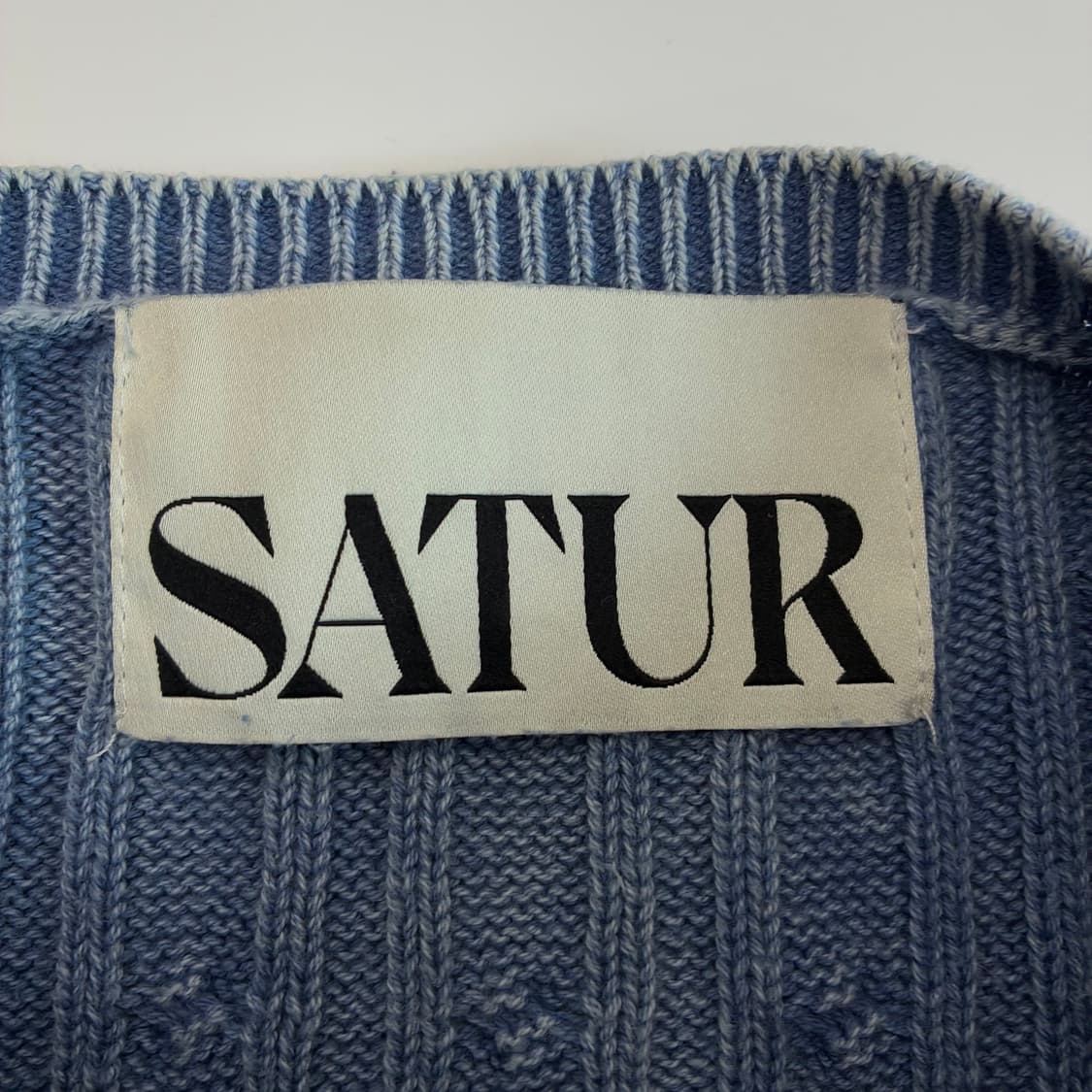 Satur 세터 다이드 케이블 니트 상품이미지5