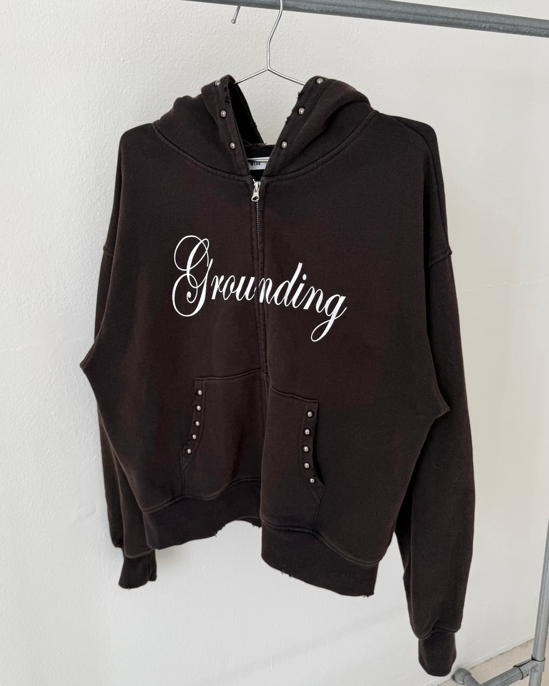 Wego 더티워싱 후드집업 상품이미지3