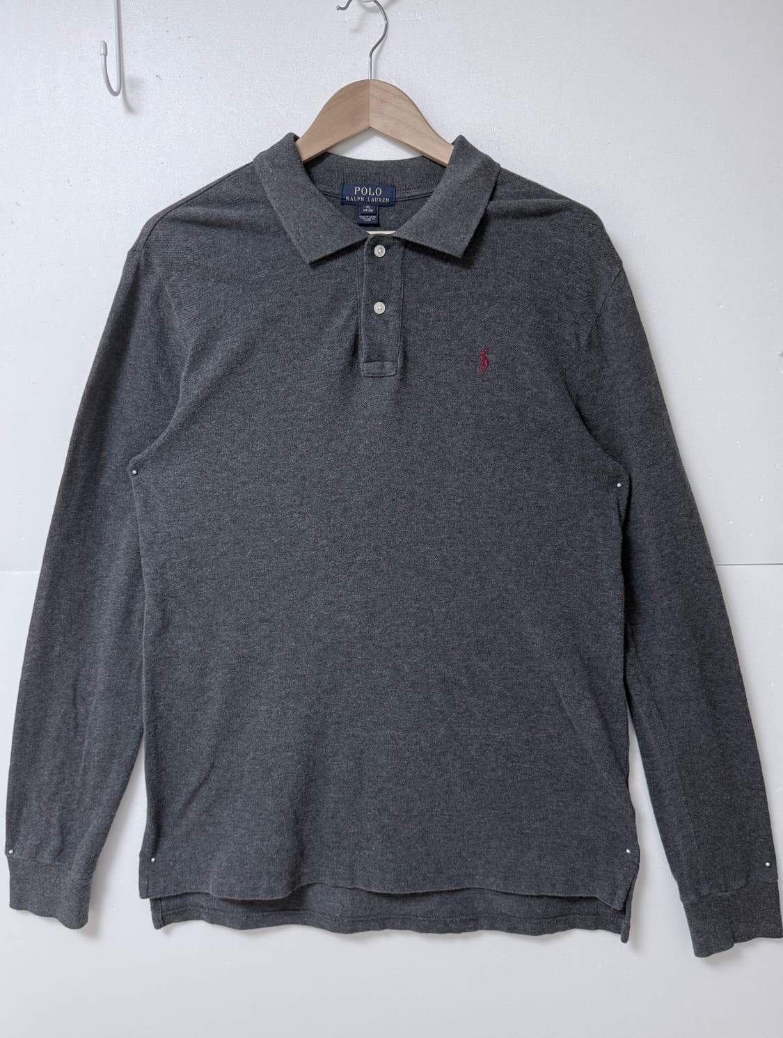 🧡 Ralph Lauren 랄프로렌 긴팔 카라티 그레이 클래식핏 XL  상품이미지1