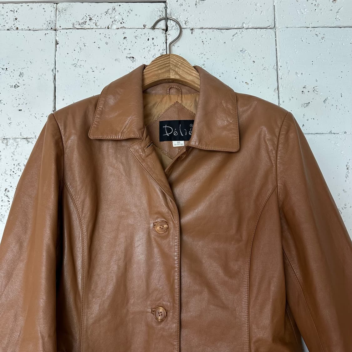 우먼66 빈티지 소가죽 자켓 상품이미지2