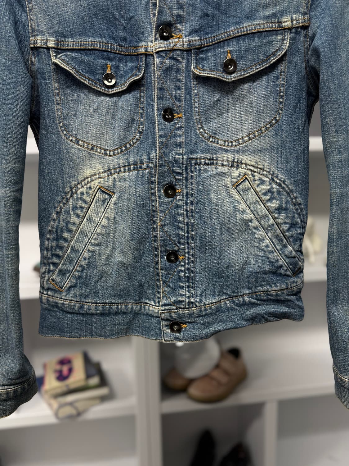 빈티지 데님 자켓 상품이미지3
