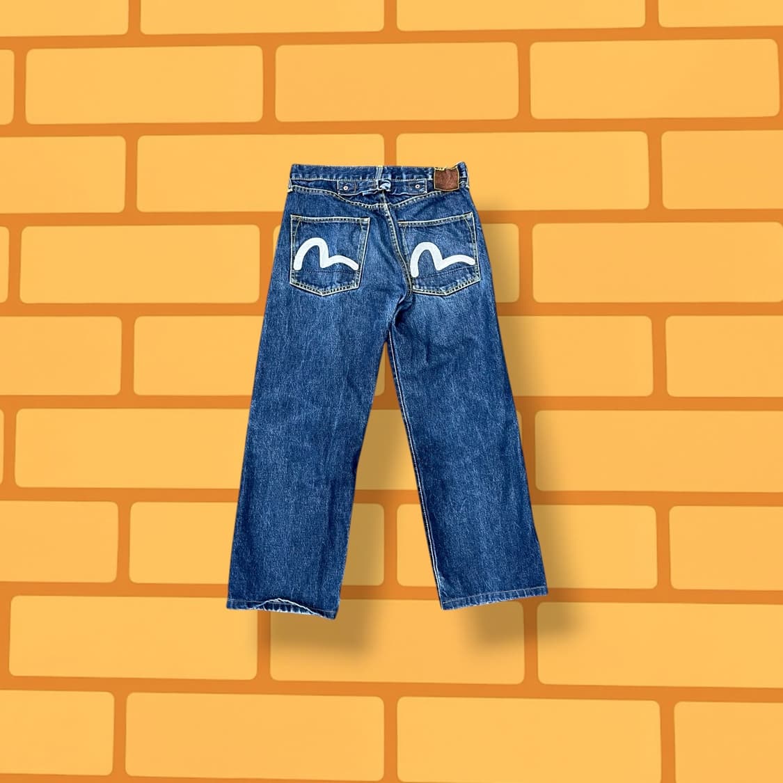 에비수 리버스 사이드 신치백 데님 팬츠 (32) 상품이미지1