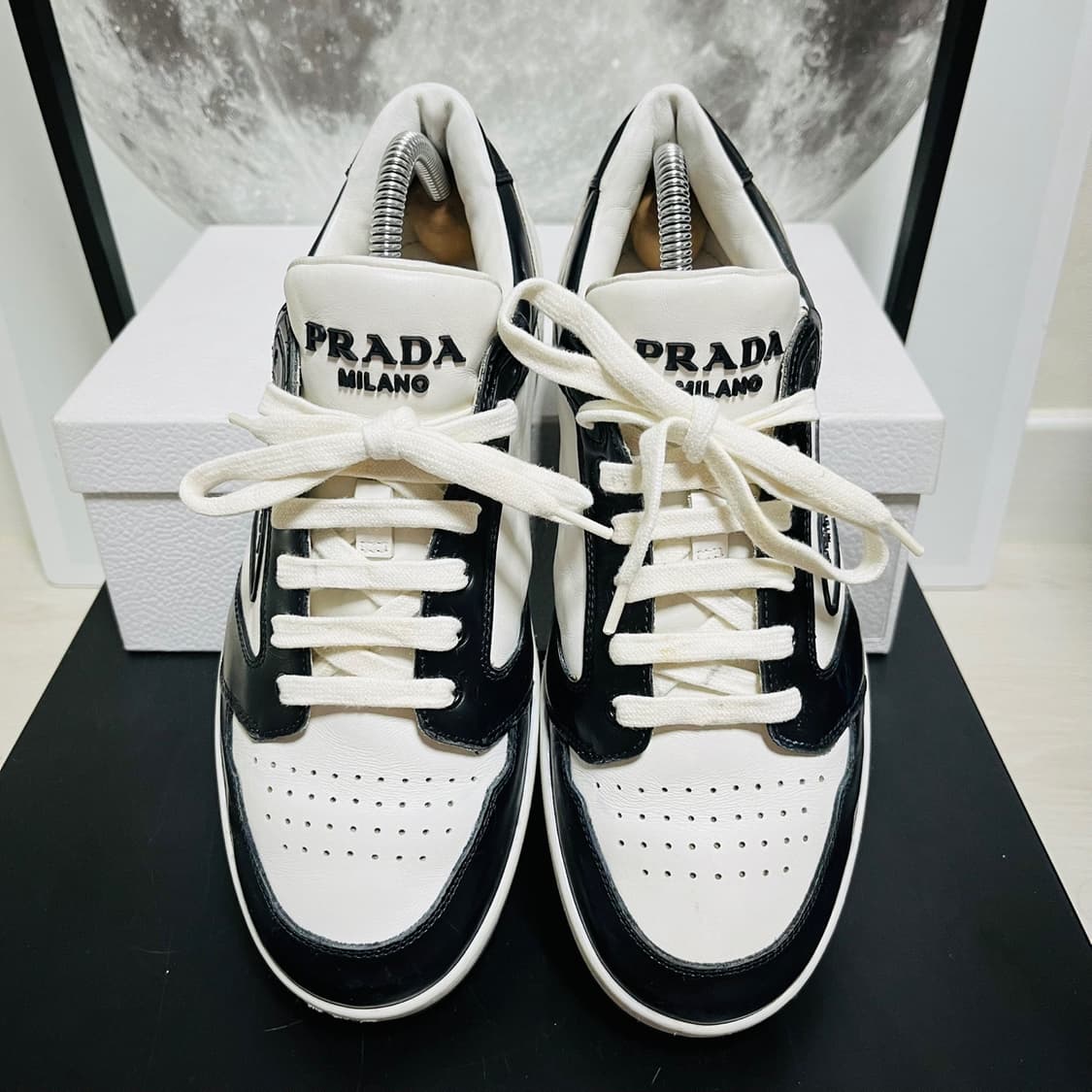 정품 6) 프라다 로고 디스트릭스 스니커즈 255~260 상품이미지3