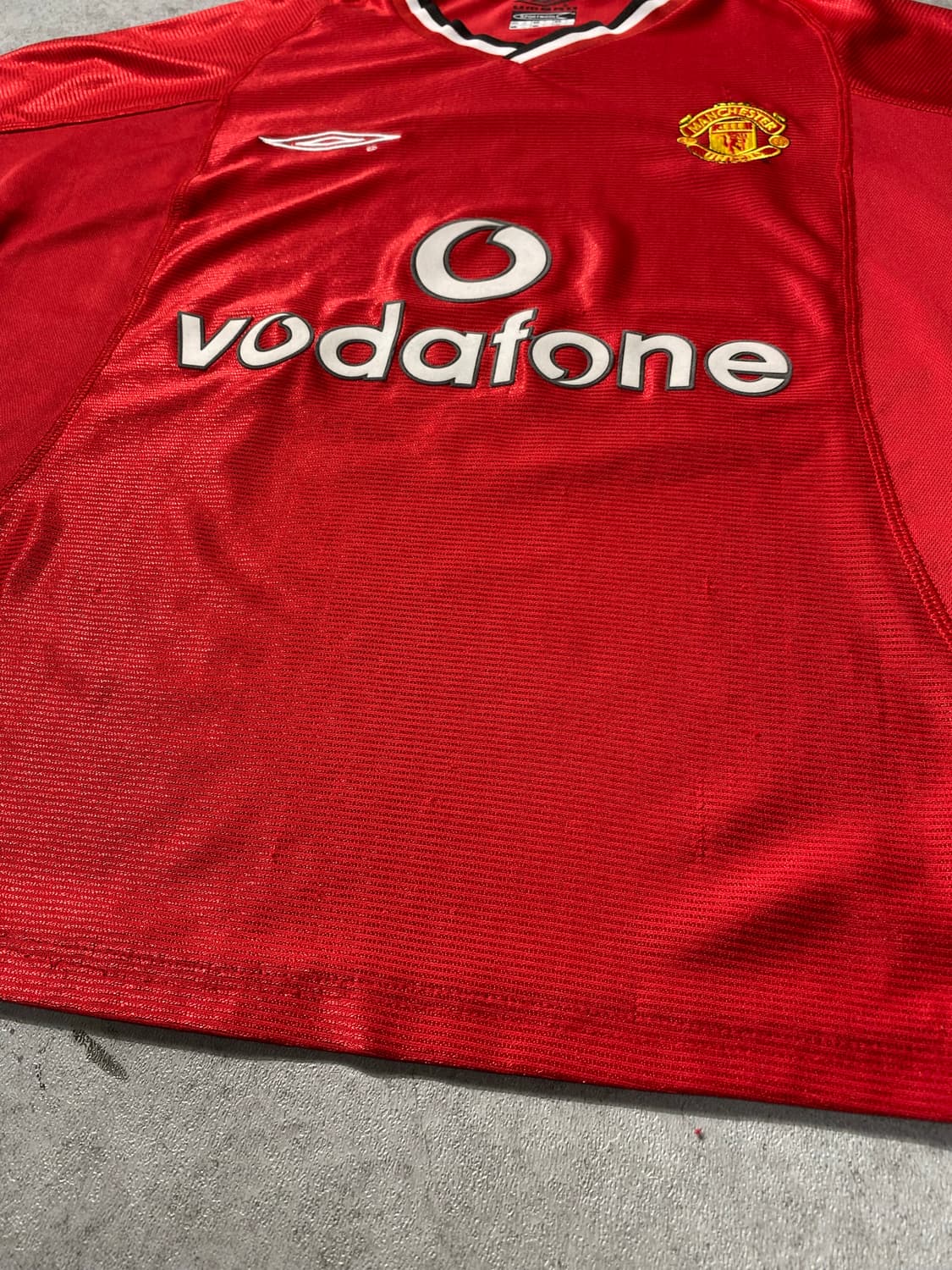 [M] 00s Umbro 엄브로 맨유FC 베컴 마킹 유니폼 상품이미지4