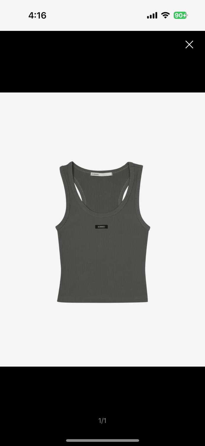 보헤미안서울 슬리브리스 나시 크롭탑 상품이미지1