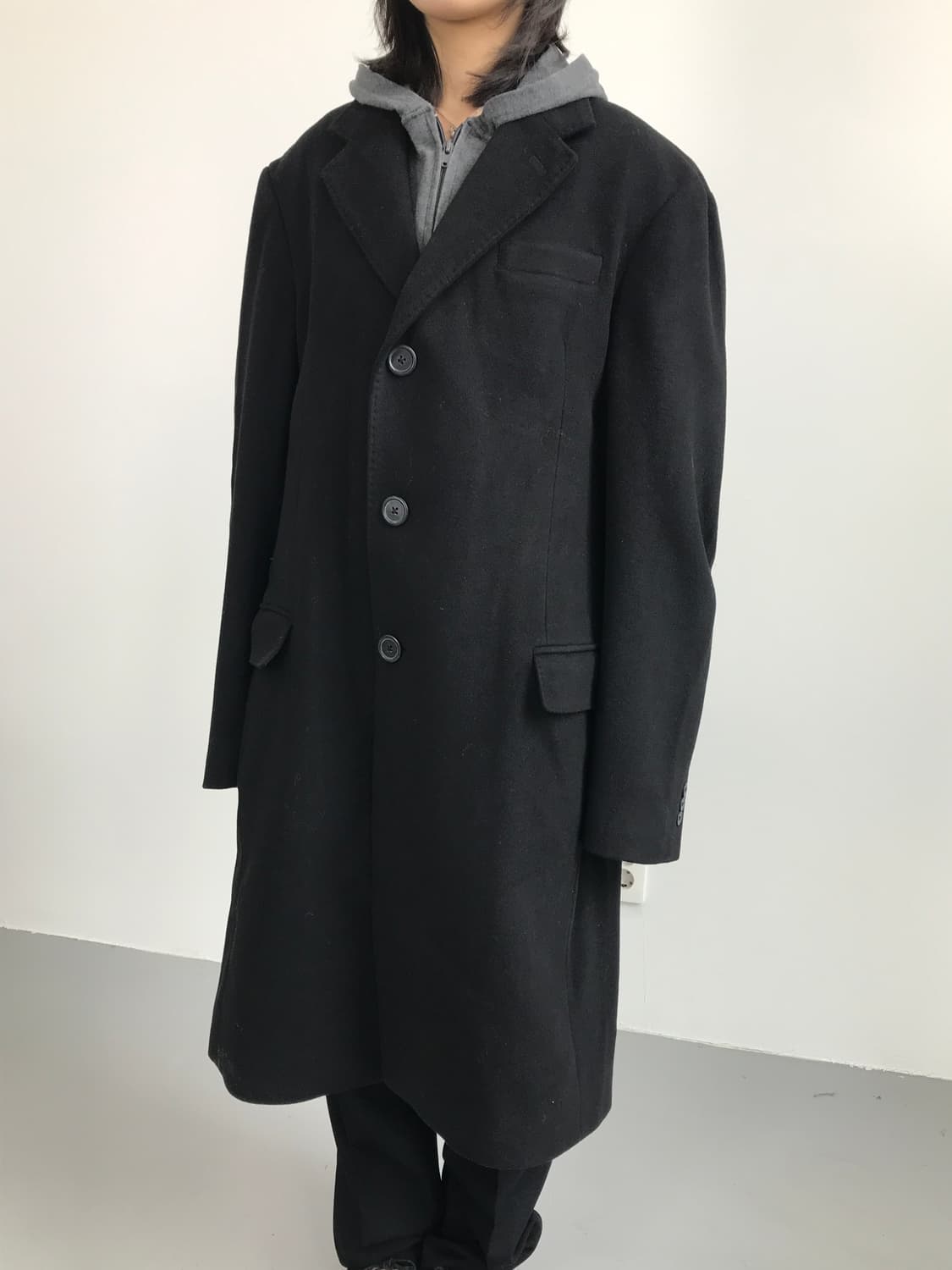 Polo Ralph Lauren Black Wool Coat 상품이미지1