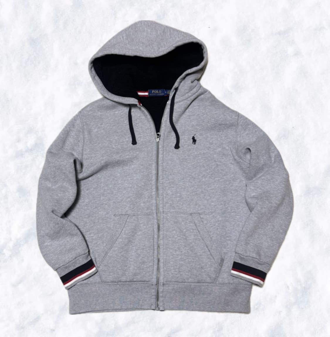 폴로 랄프로렌 그레이 후드집업 상품이미지1