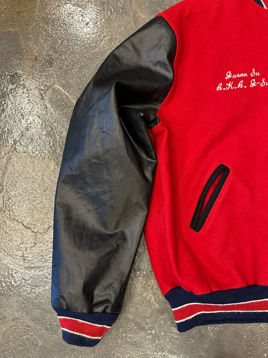 00s NEFF 빈티지 바시티 팀자켓 XXL 상품이미지4