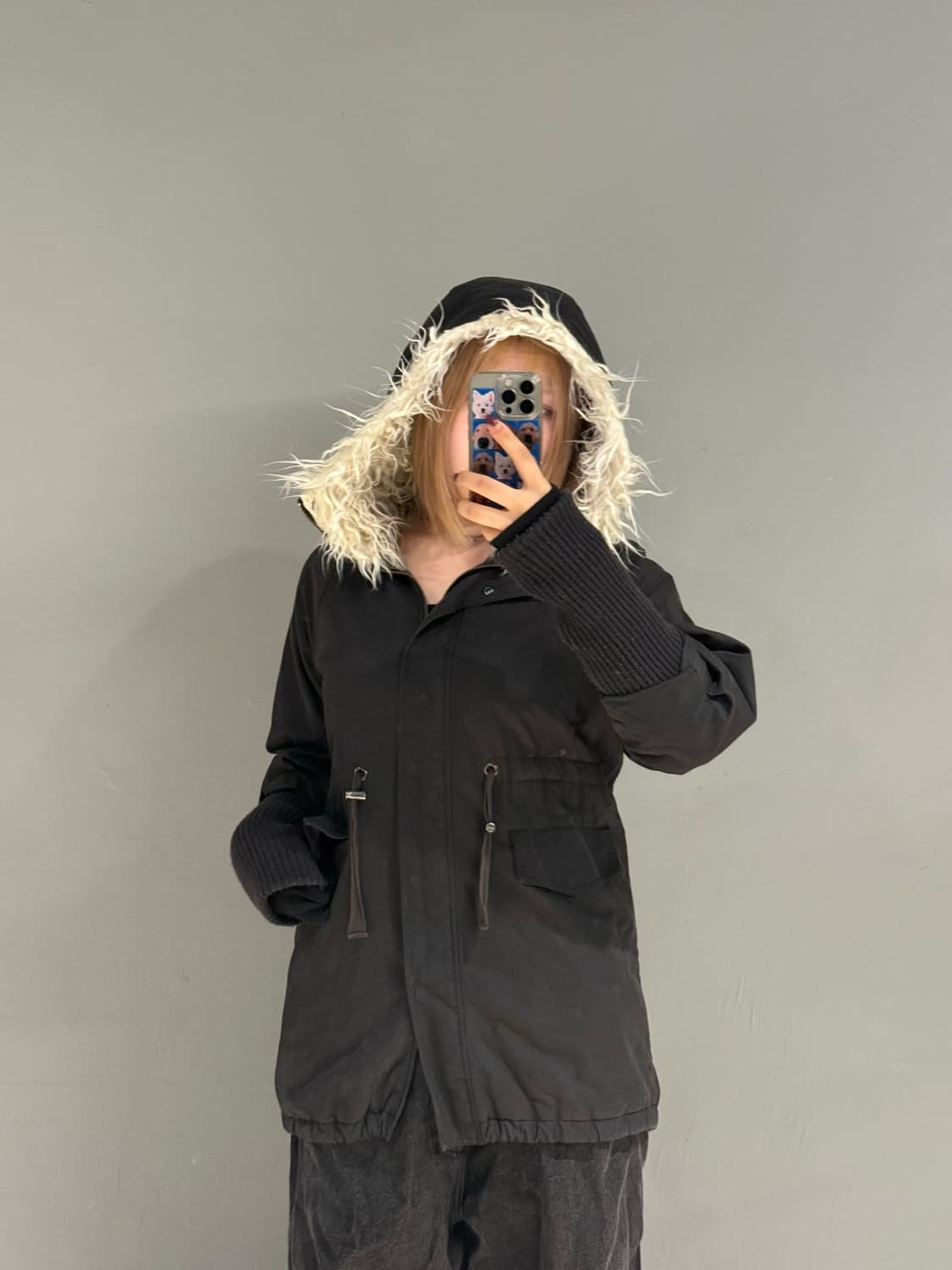 fur trimming detail field jacket 상품이미지1