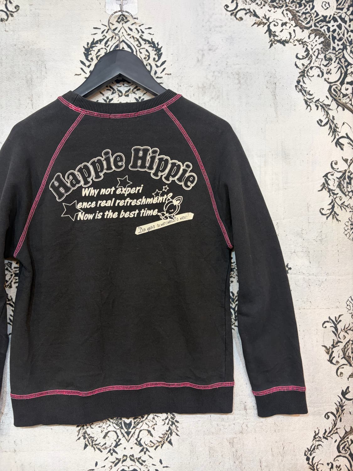 일본빈티지 happie hippie 키치 맨투맨 상품이미지6