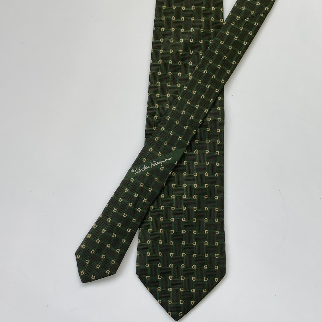 페레가모(Ferragamo) 모노그램 명품 정품 넥타이 상품이미지2