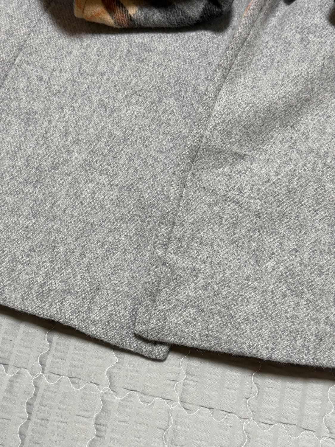 회색 후드 떡볶이 코트 상품이미지4