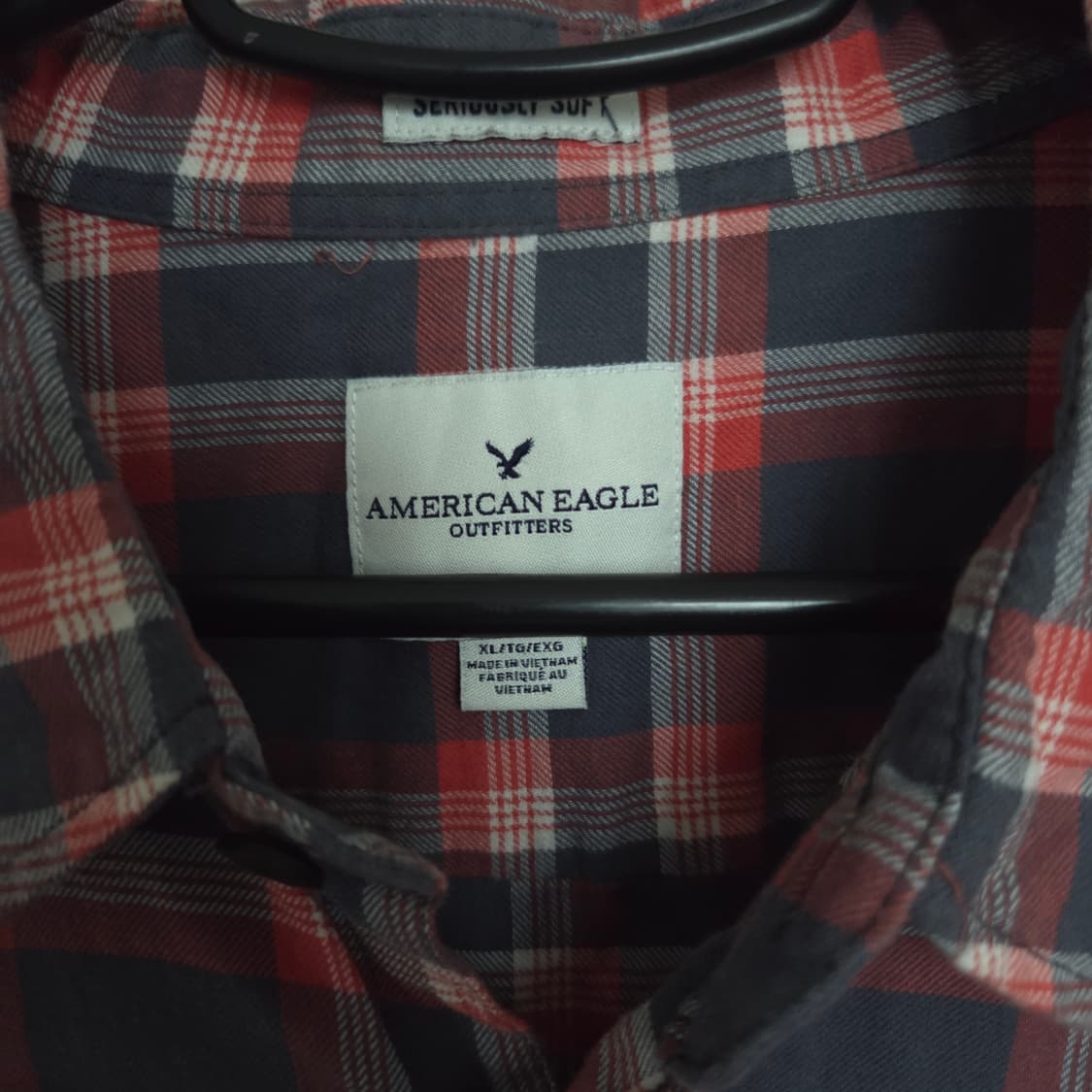 아메리칸 이글 체크 셔츠 XL(105) 상품이미지3
