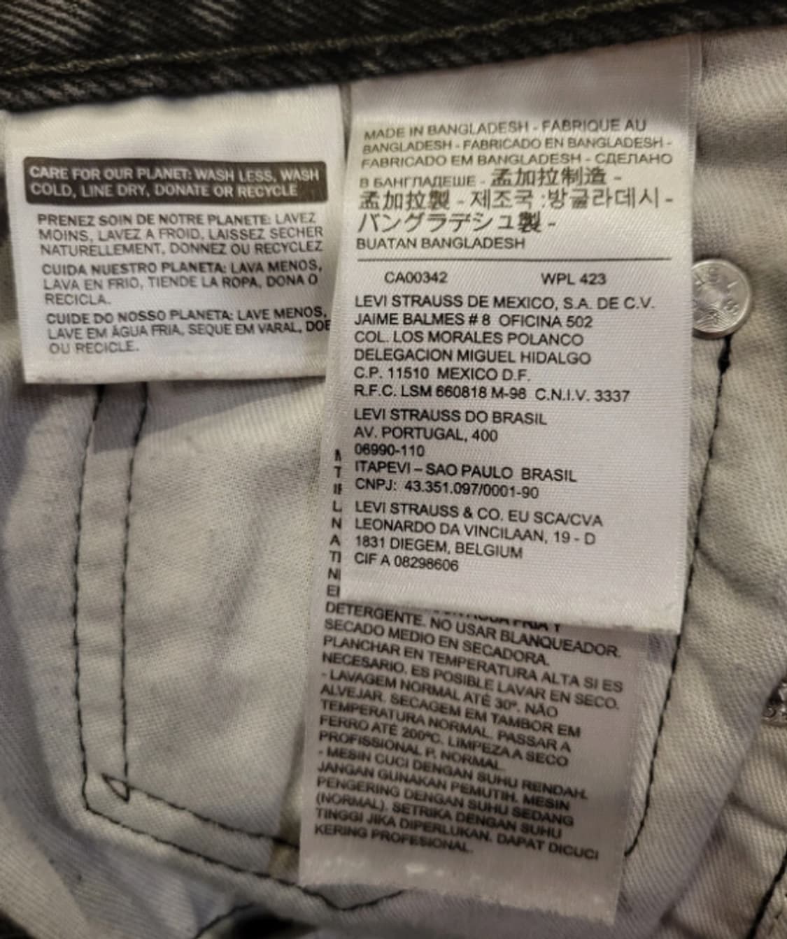 리바이스 550 블랙진 40x32 상품이미지8