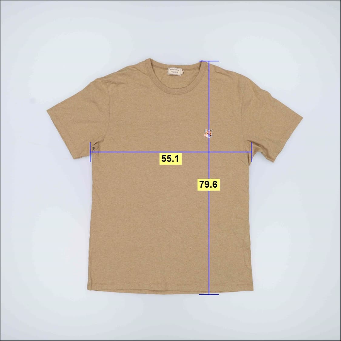 XL 메종키츠네 폭스 반팔티 0402H1 상품이미지5