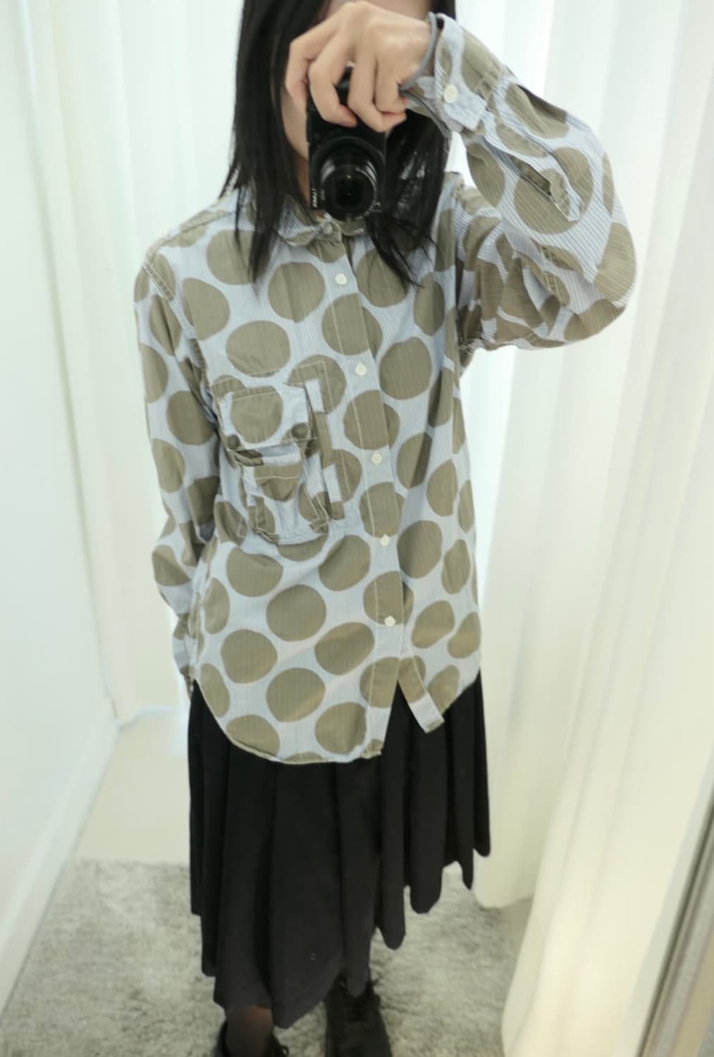 Dot cargo pocket shirt 상품이미지2