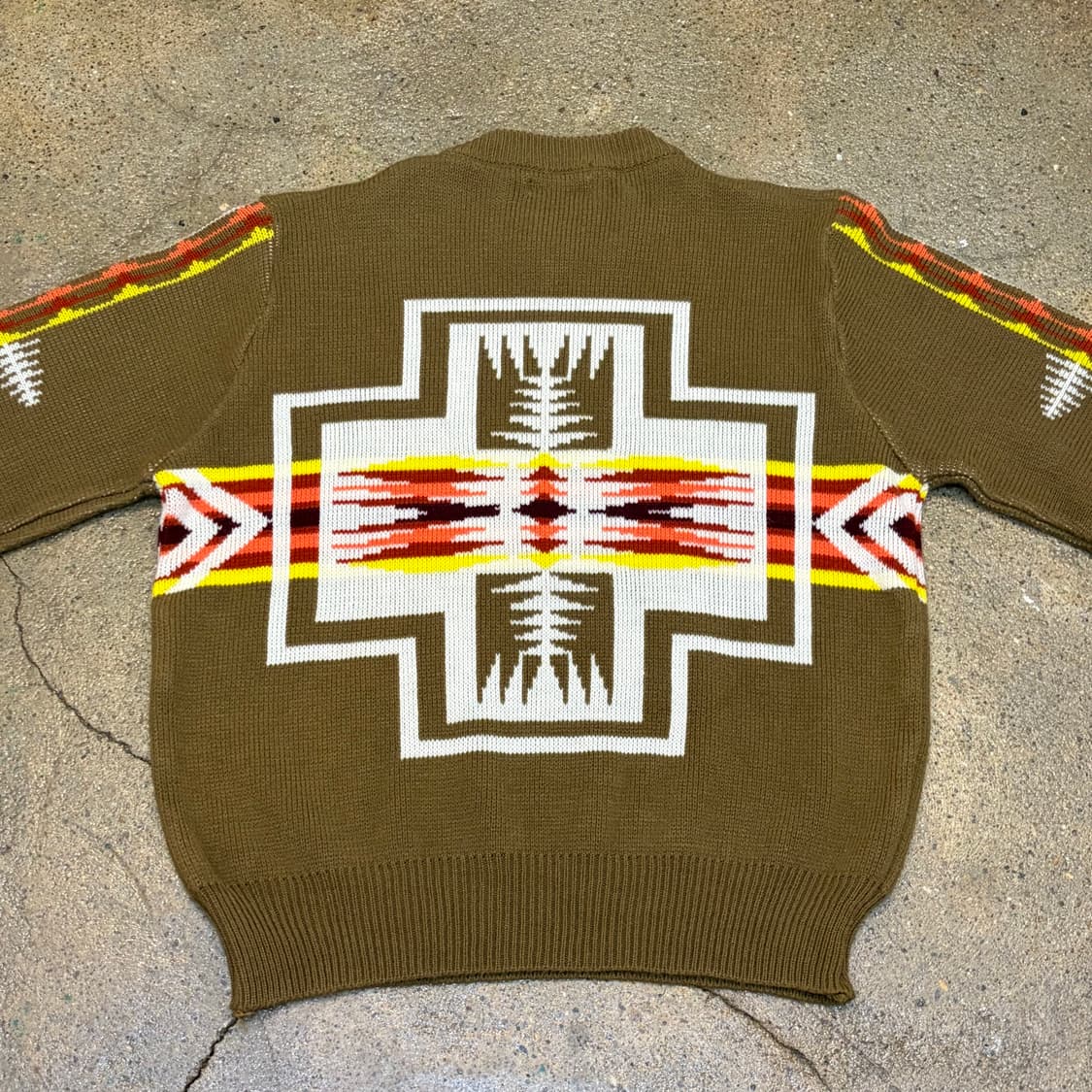 90s USA 빈티지 트라이벌 니트 상품이미지7