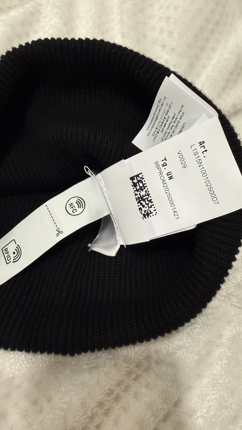 스톤아일랜드 블랙 비니 새상품 상품이미지3