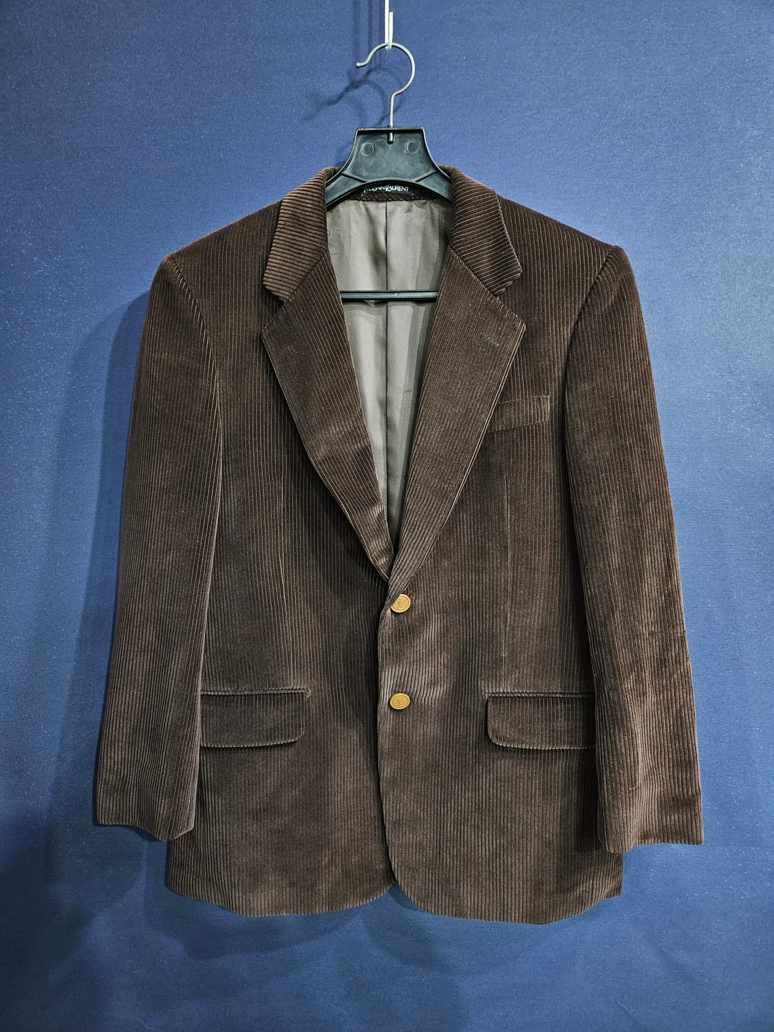 입생로랑 브라운컬러 남성 100 코듀로이 정장자켓  상품이미지1
