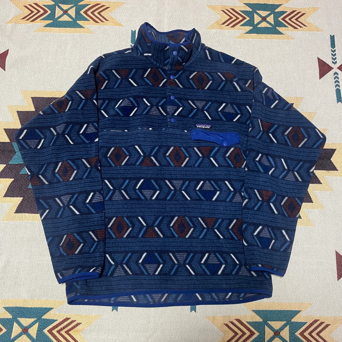 파타고니아 신칠라 아즈텍 패턴 스냅티 L 상품이미지1