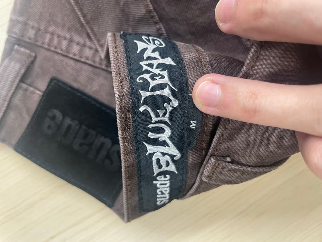 스웨이드 컨투어 포켓 데님 M 브라운 상품이미지3