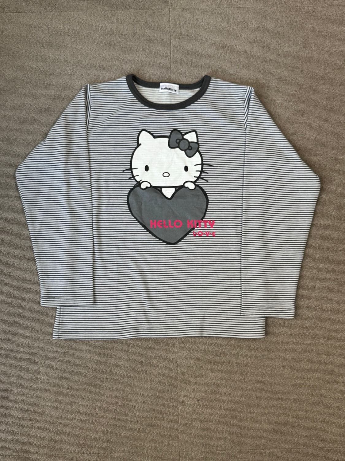 헬로키티 스트라이프 티셔츠 상품이미지1