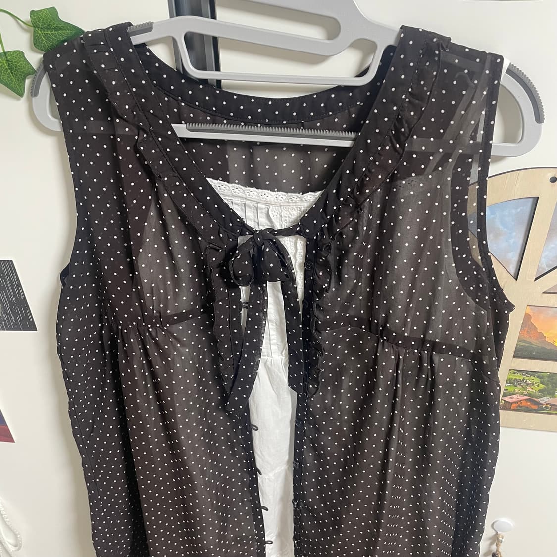 모리걸 브라운 도트 코디세트 상품이미지6