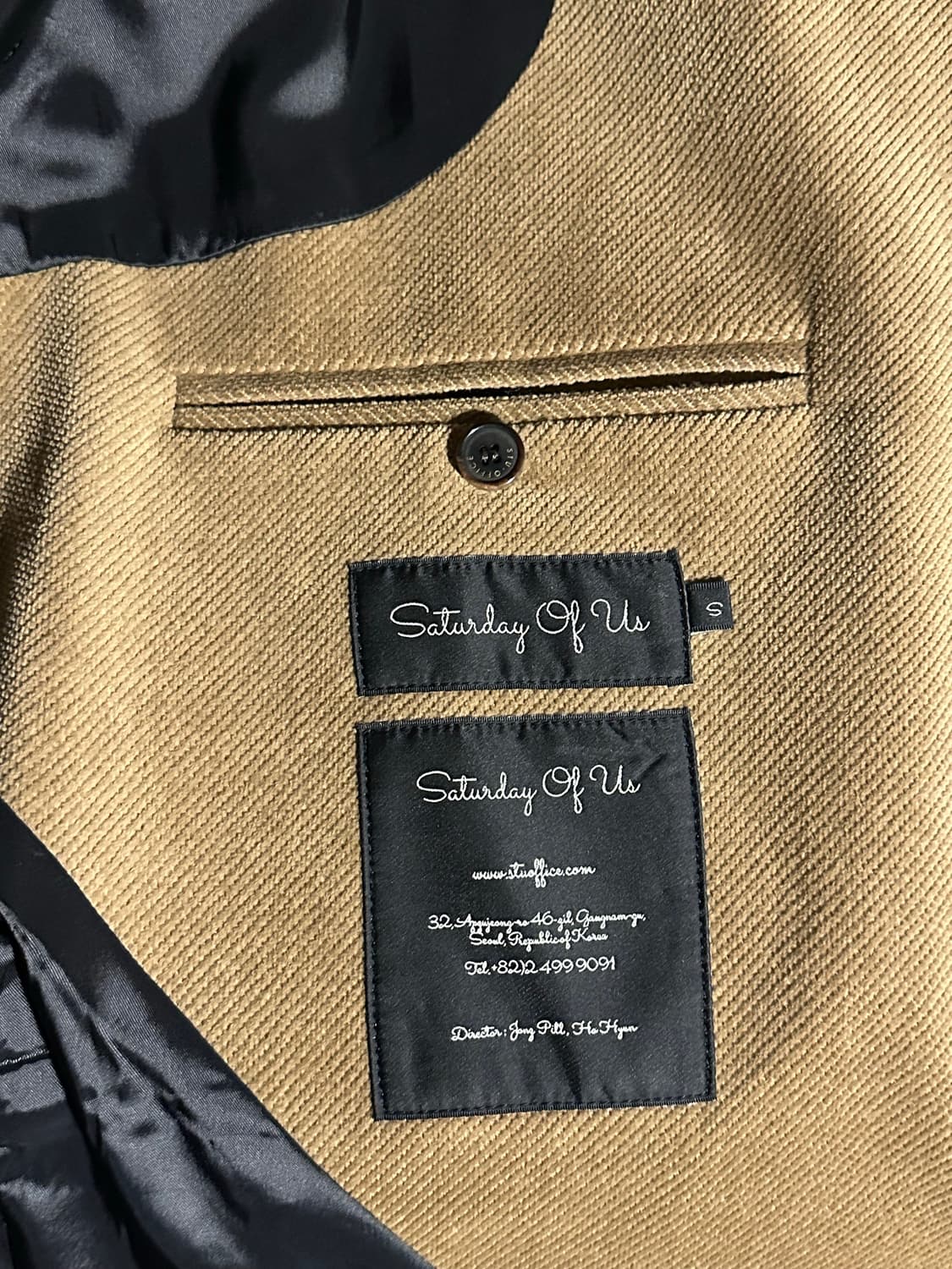 STU 코듀로이 블레이져 베이지 상품이미지3