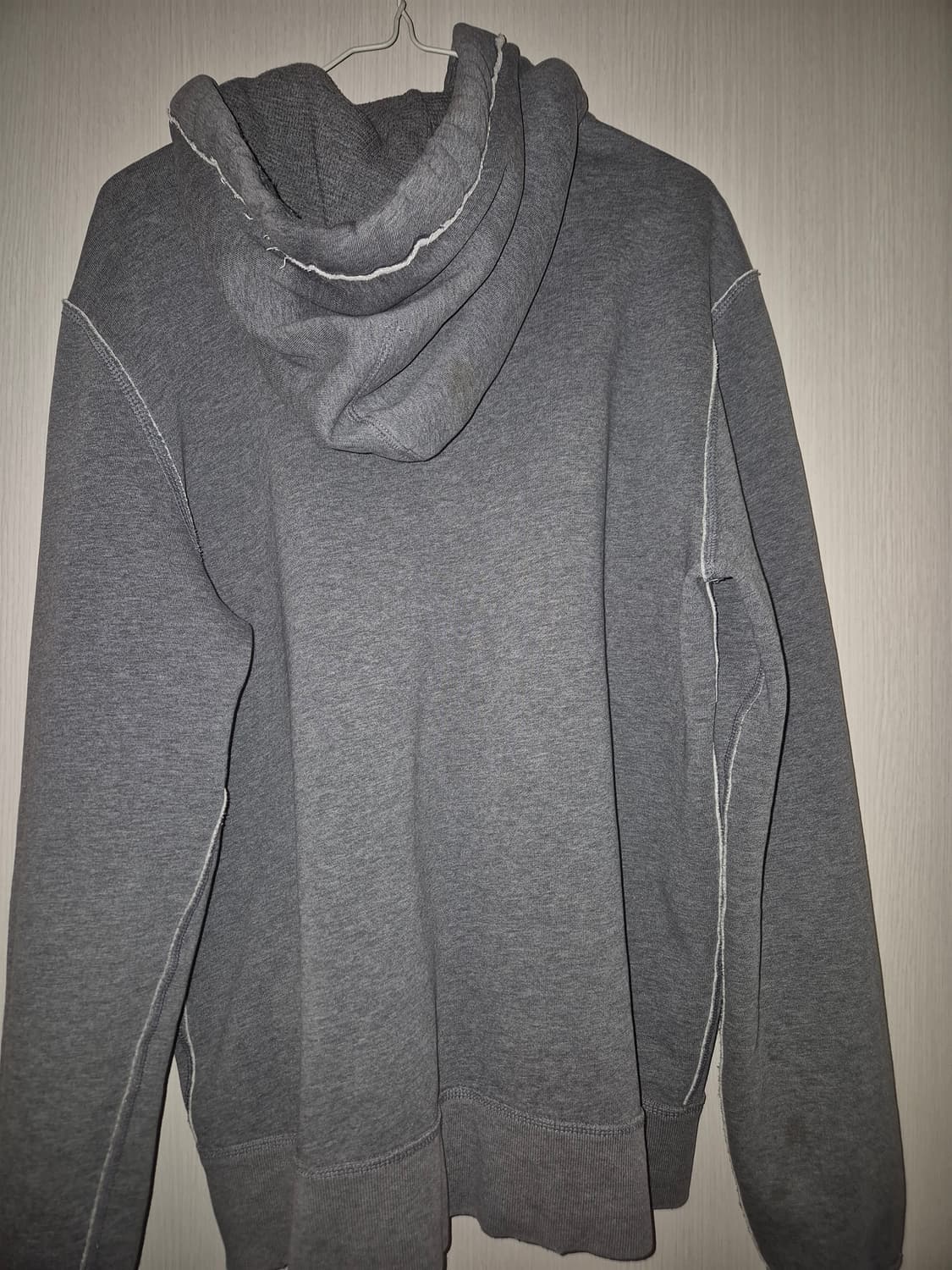 아베크롬비 후드집업 회색 XL 상품이미지4